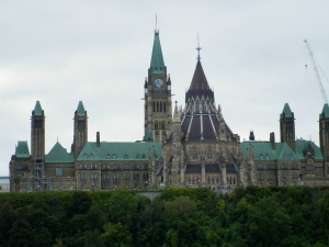 Parliament Hill in the nation's capital. 