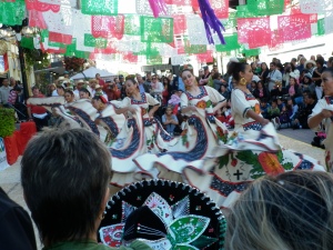 A Mexican cultural exhibit - a happy surprise on my walk today.